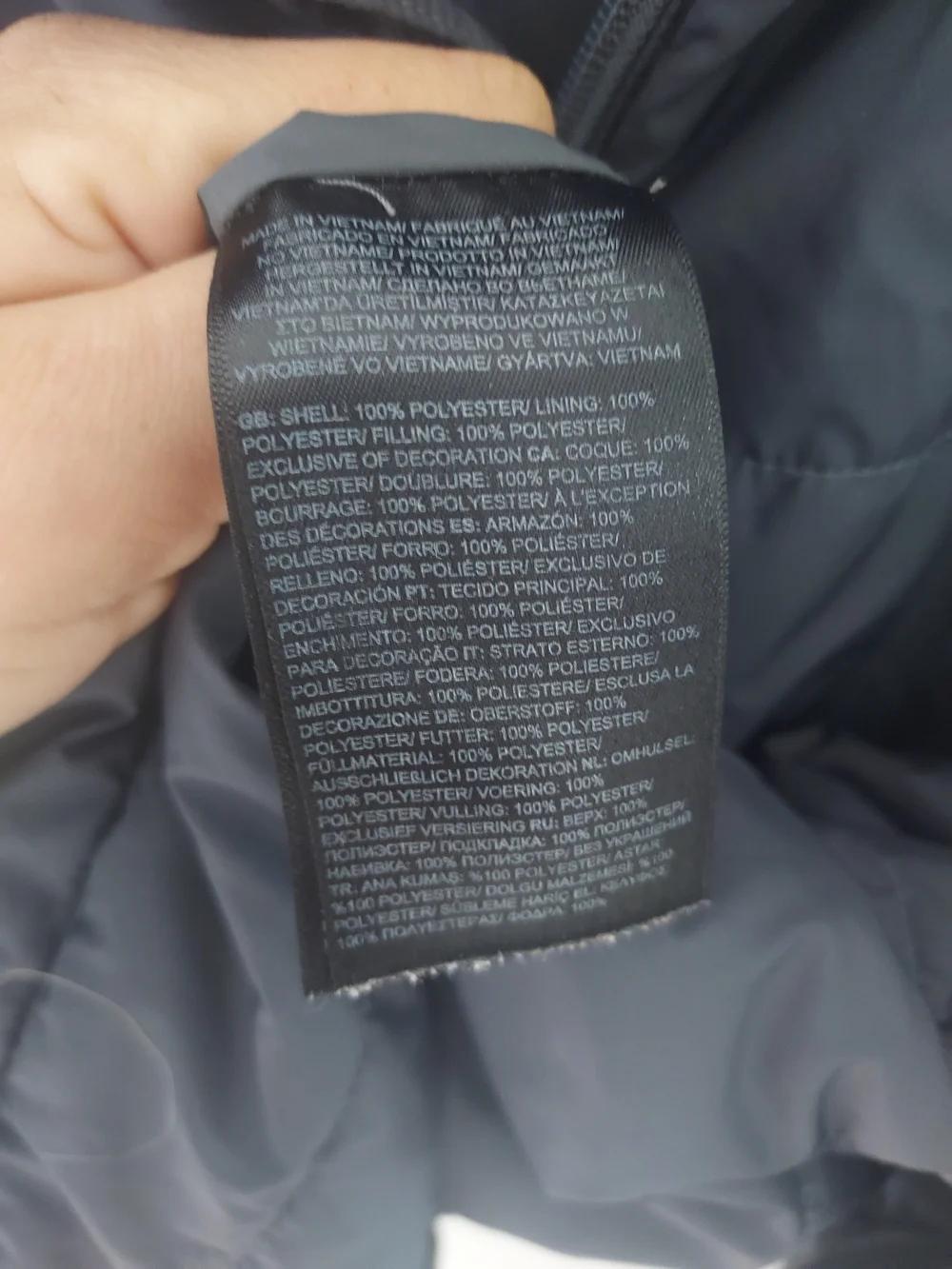 The North Face Men’s Charcoal Blue Insulated Jacket